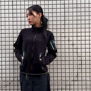 Arcteryx Covert Cardigan Fleece Jacket Green Full Zip Polartec Womens M